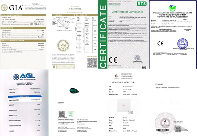 Quality Inspection and Chemical Compliance Certification for 925 Silver Jewelry