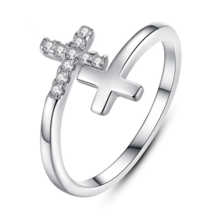 Christian cross ring